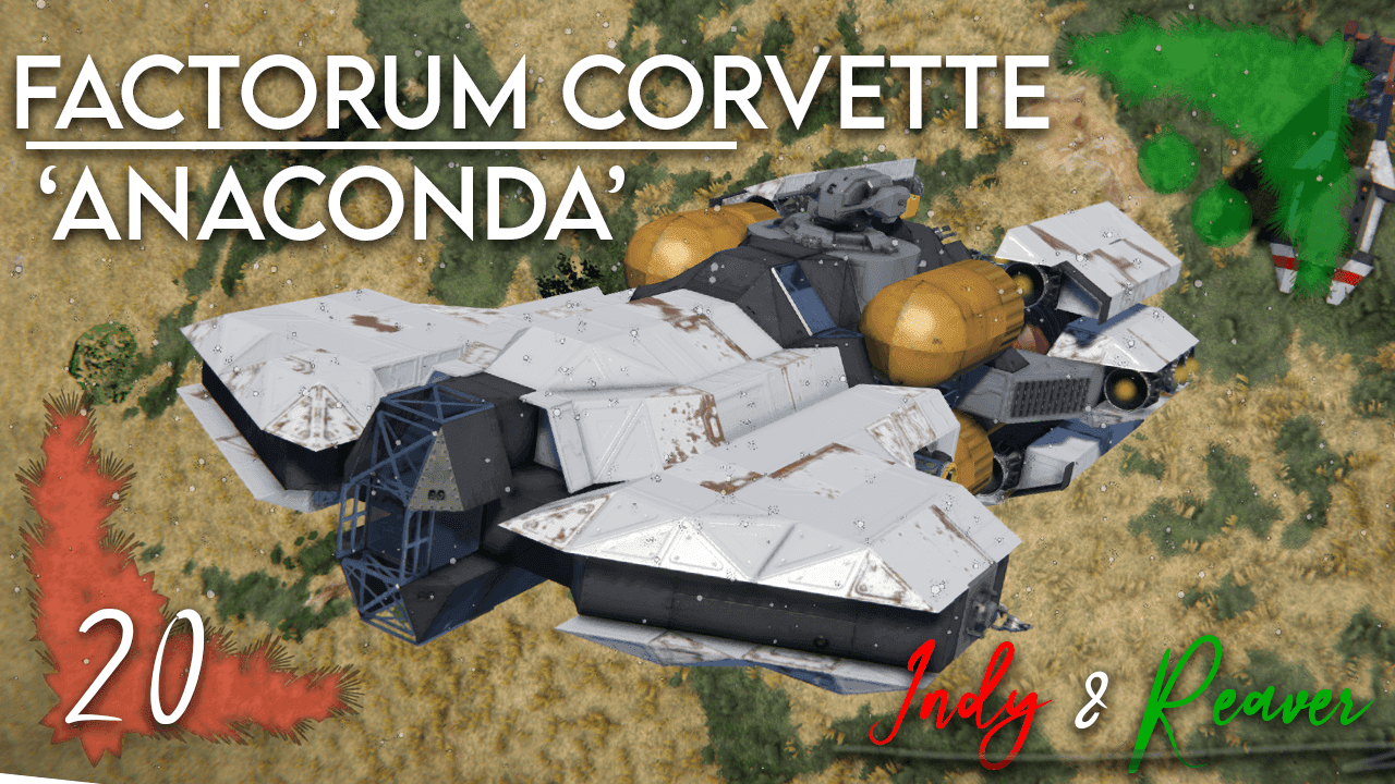 Day 20 - 'Anaconda' - Factorum Corvette (NO DLC) — Space Engineers Workshop preview
