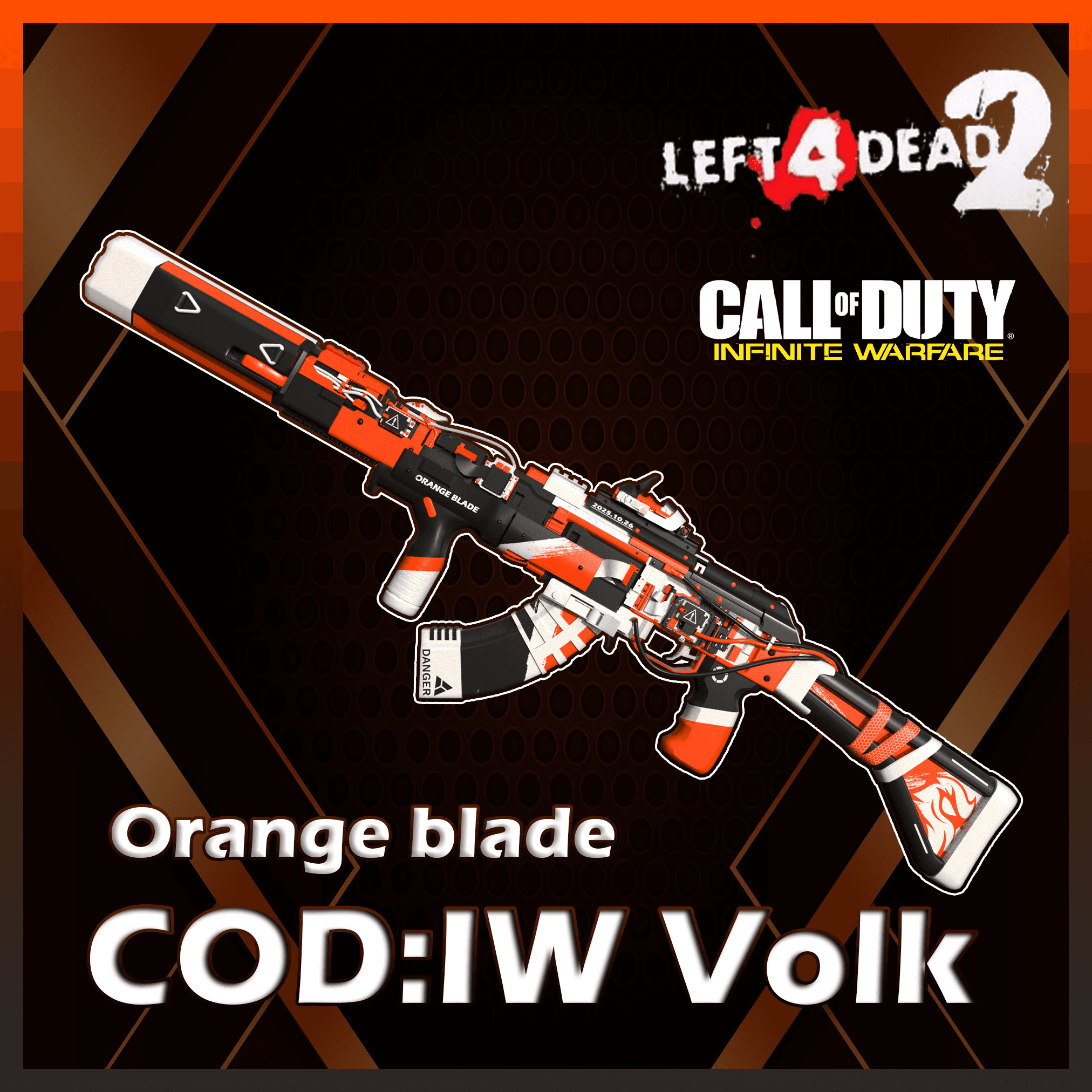 AK47- 玄光·橙色刀锋 — Left 4 Dead 2 Steam Workshop preview image