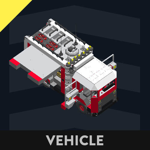 compact metro firetruck w/ remote watercannon and onboard water tank — Stormworks: Build and Rescue Steam Workshop preview image