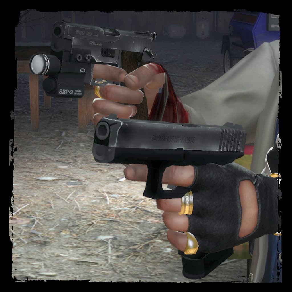 Wood Gripped P220 + Black & Silver Glock — Left 4 Dead 2 Workshop preview