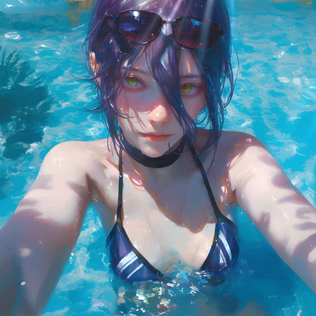 电锯人-蕾塞丨Reze丨レゼ-泳池 — Wallpaper Engine Steam Workshop preview image