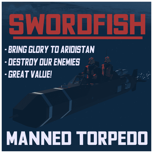 Swordfish Manned Torpedo — Stormworks: Build and Rescue Steam Workshop preview image