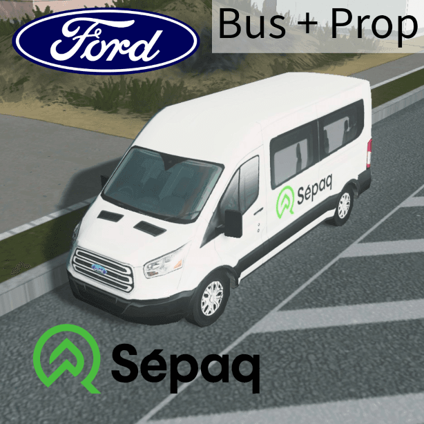 2017 Ford Transit Sepaq Shuttle Bus + Prop — Cities: Skylines Steam Workshop preview image