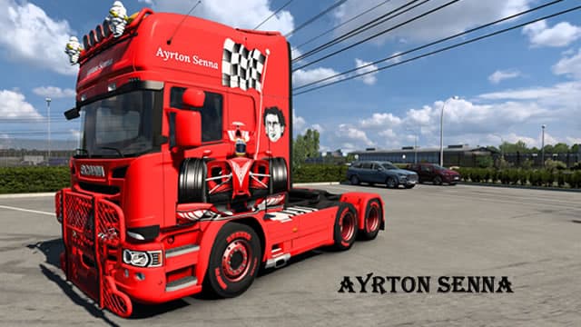 Skin Ayrton Senna — Euro Truck Simulator 2 Steam Workshop preview image