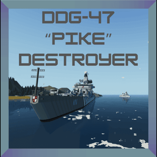 DDG-47 "Pike" class destroyer — Stormworks: Build and Rescue Steam Workshop preview image