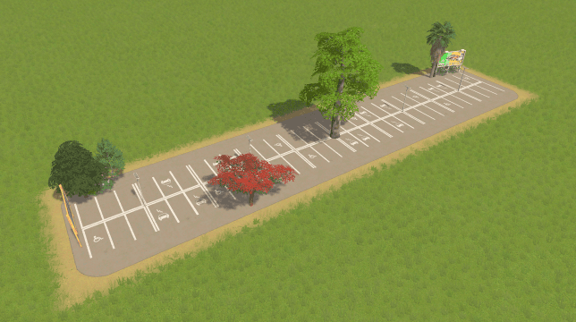 Parking Lot with Billboards — Cities: Skylines Steam Workshop preview image