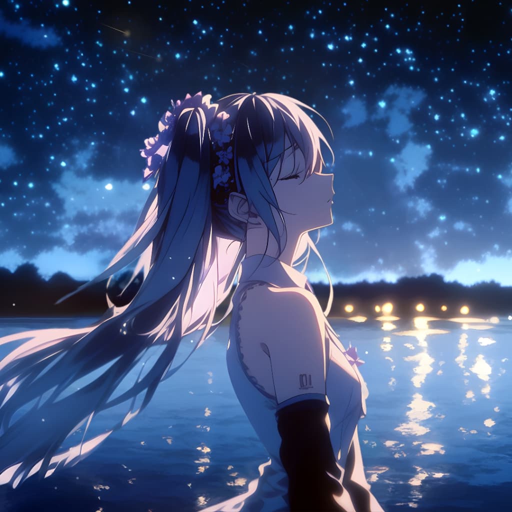 初音未来-湖畔星辰 — Wallpaper Engine Steam Workshop preview image