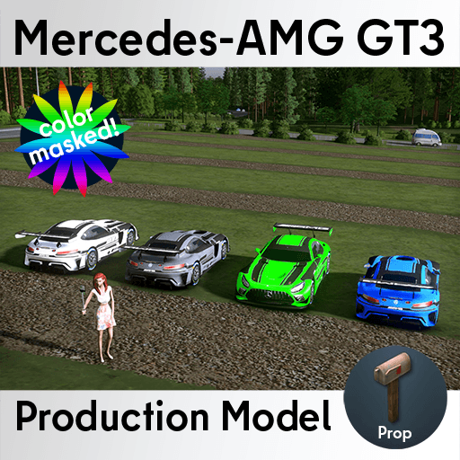 Mercedes AMG GT3 prop — Cities: Skylines Steam Workshop preview image