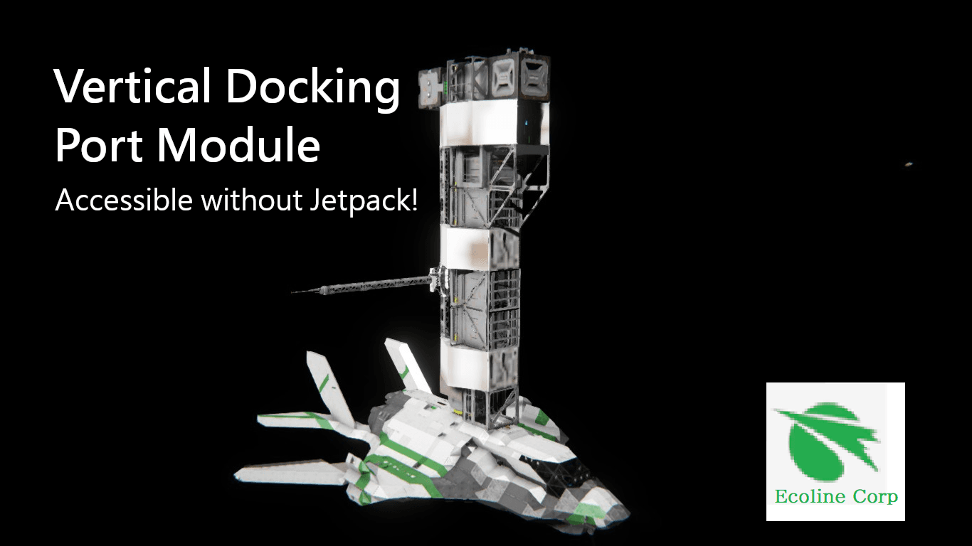 Station Module Vertical Docking Arm — Space Engineers Workshop preview