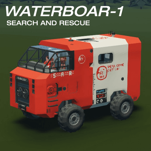 WATERBOAR 1 - Amphibious SAR truck — Stormworks: Build and Rescue Steam Workshop preview image