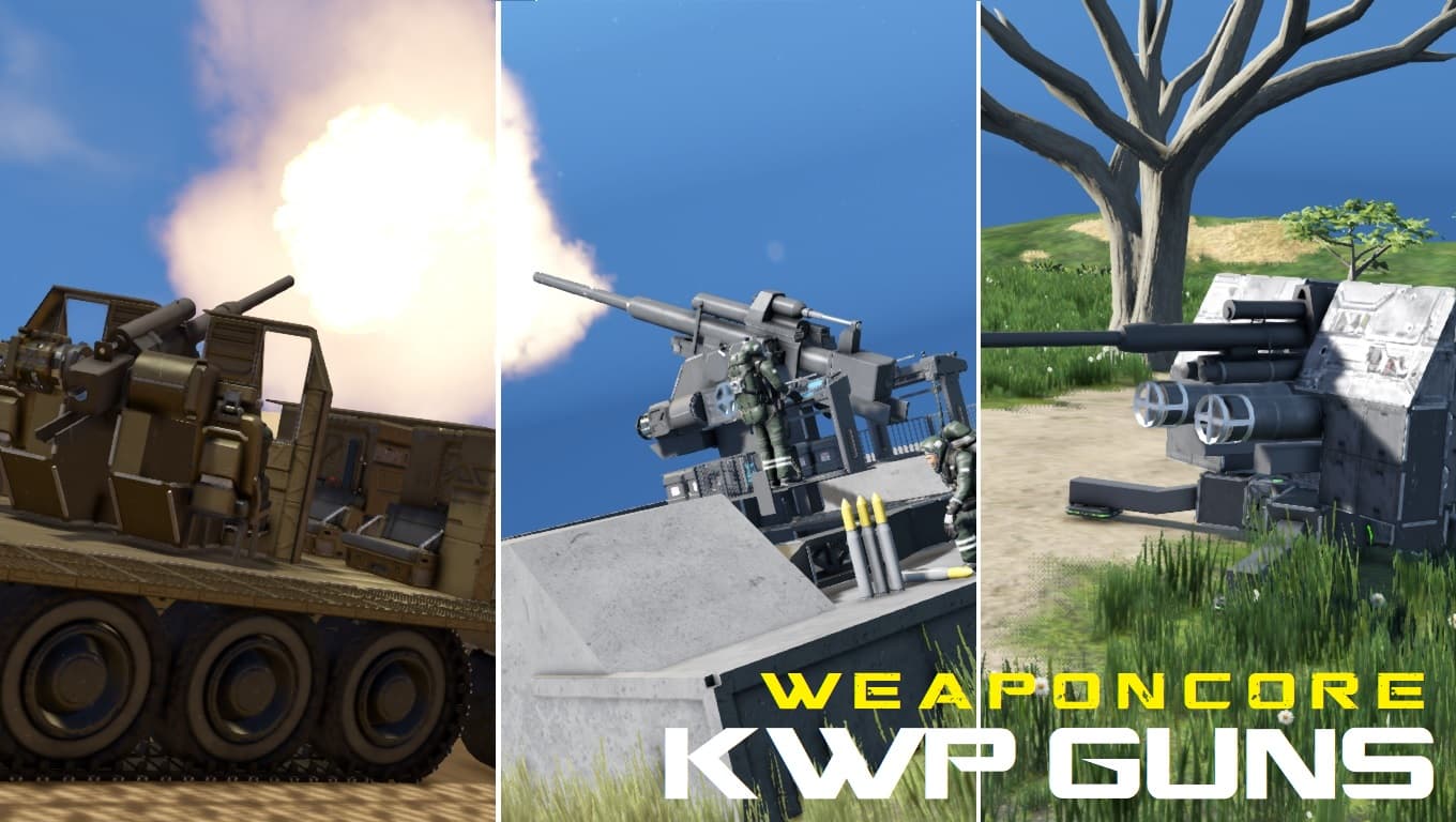 KWP Guns WeaponCore (Khjin's Warfare Packs) — Space Engineers Workshop preview
