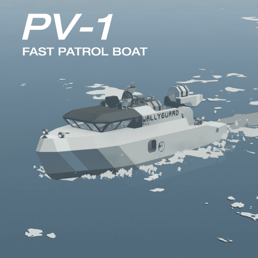 PV-1 - Armed coastguard & military patrol boat — Stormworks: Build and Rescue Steam Workshop preview image