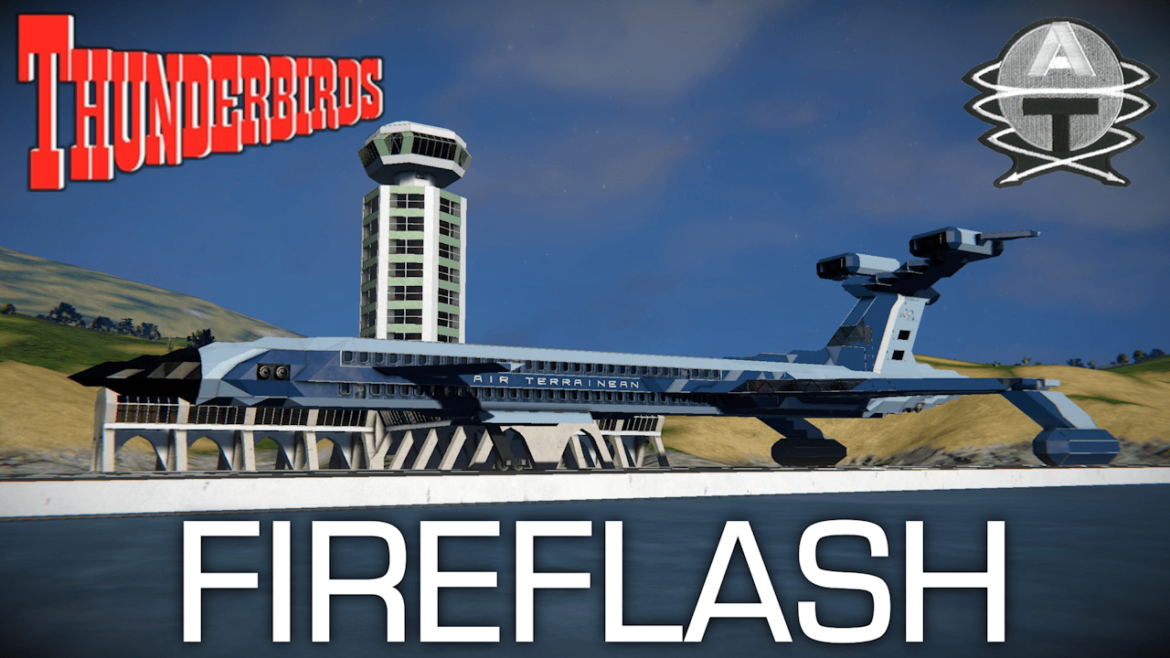 Fireflash Atomic Airliner — Space Engineers Workshop preview