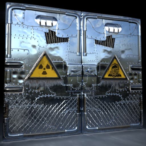 Protector Sheet Metal Double Door | Glow + Transparent — Rust Workshop preview
