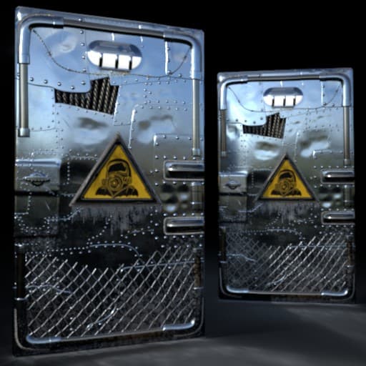 Protector Sheet Metal Door [V2] | Glow + Transparent — Rust Workshop preview