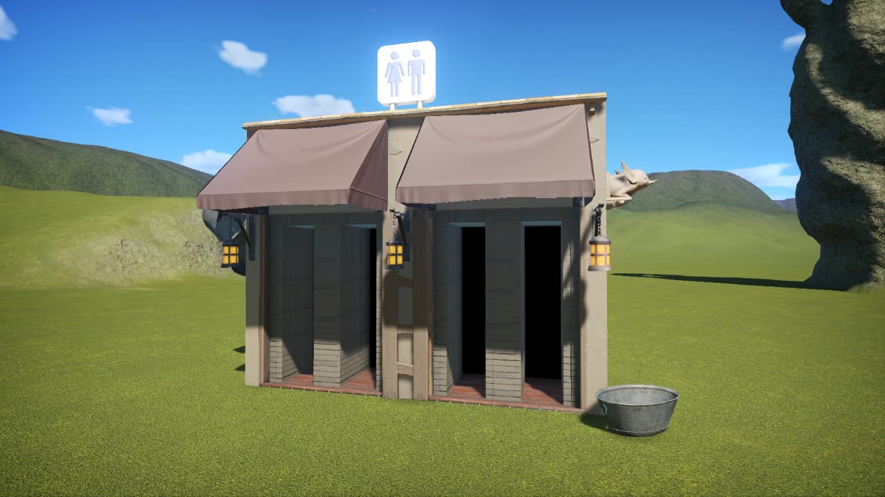 Einfache Doppel-Toilette — Planet Coaster Steam Workshop preview image