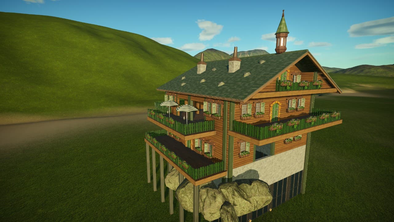 Tyrolean house / Station — Planet Coaster Steam Workshop preview image