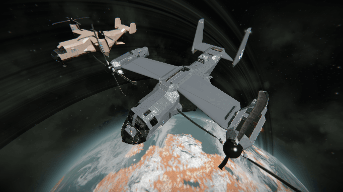 Bell Boeing V-22c - Osprey (Hull Only) — Space Engineers Workshop preview