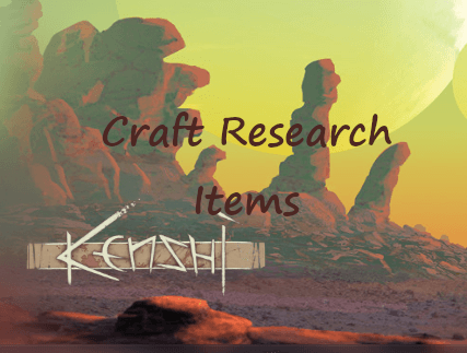 Craft Research Items — Kenshi Workshop preview