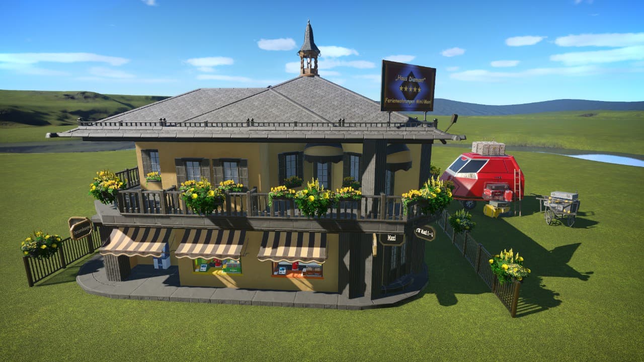 Tyrolean apartment building — Planet Coaster Workshop preview