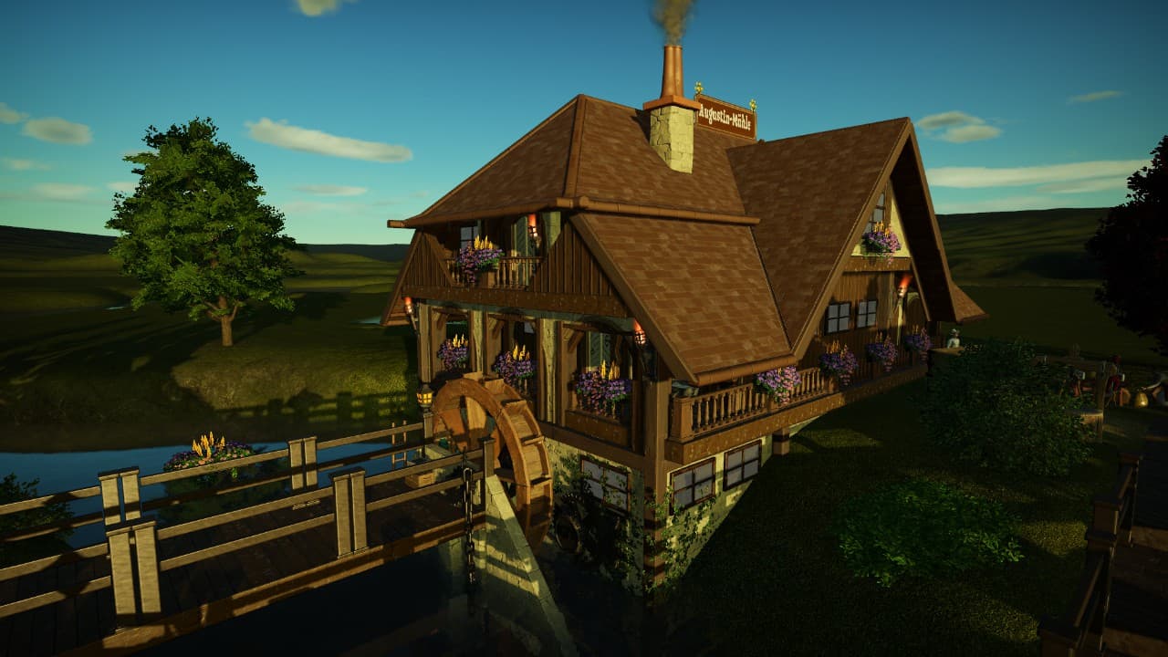 Tyrolean water mill / Shop — Planet Coaster Workshop preview