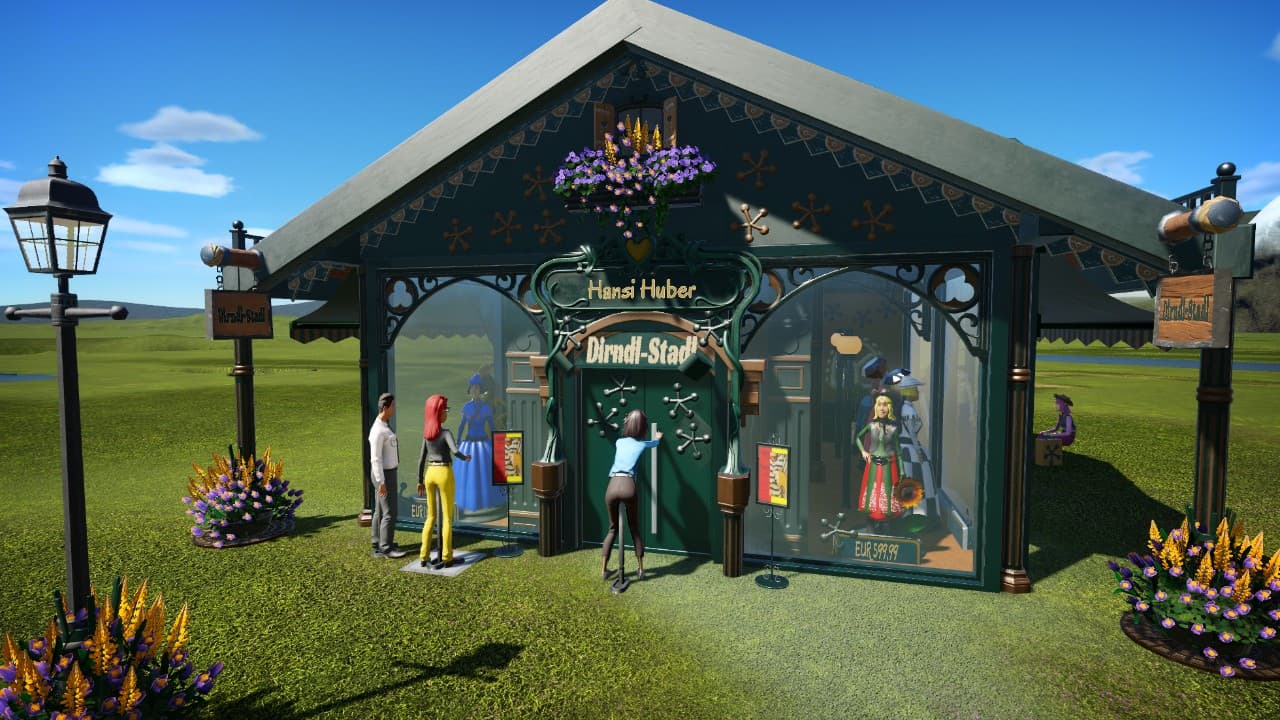 Tyrolean "Dirndl"-Shop — Planet Coaster Workshop preview