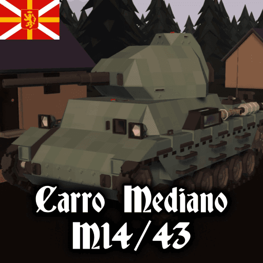 Carro Mediano M14/43. Medium Tank for Milanian Kingdom (fictional) — Stormworks: Build and Rescue Steam Workshop preview image