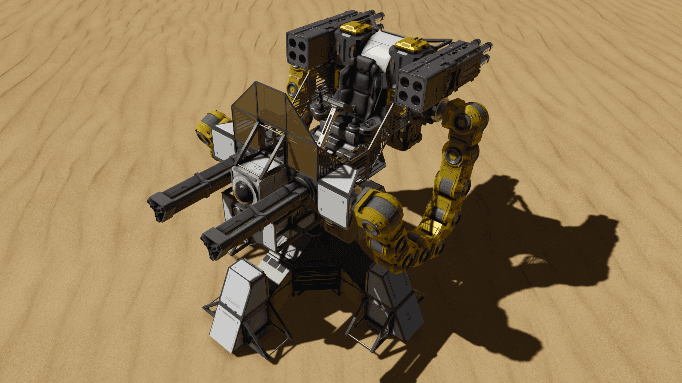 HGC Belt-feed Machinegun Turret — Space Engineers Workshop preview
