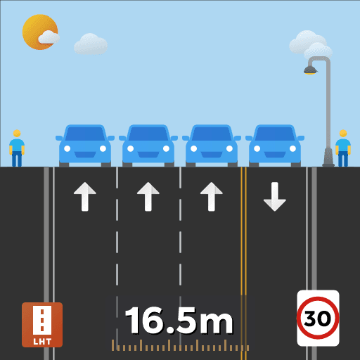 Flat 3+1 Road — Cities: Skylines Steam Workshop preview image