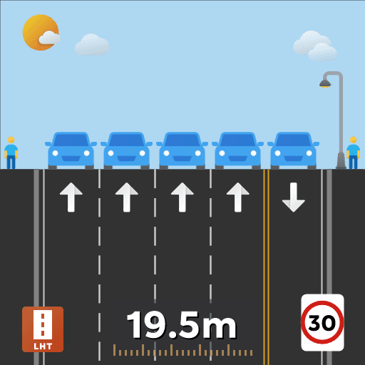 Flat 4+1 Road — Cities: Skylines Steam Workshop preview image