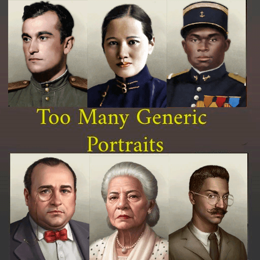 Too Many Generic  Portraits (Works with 1.17) — Hearts of Iron IV Steam Workshop preview image