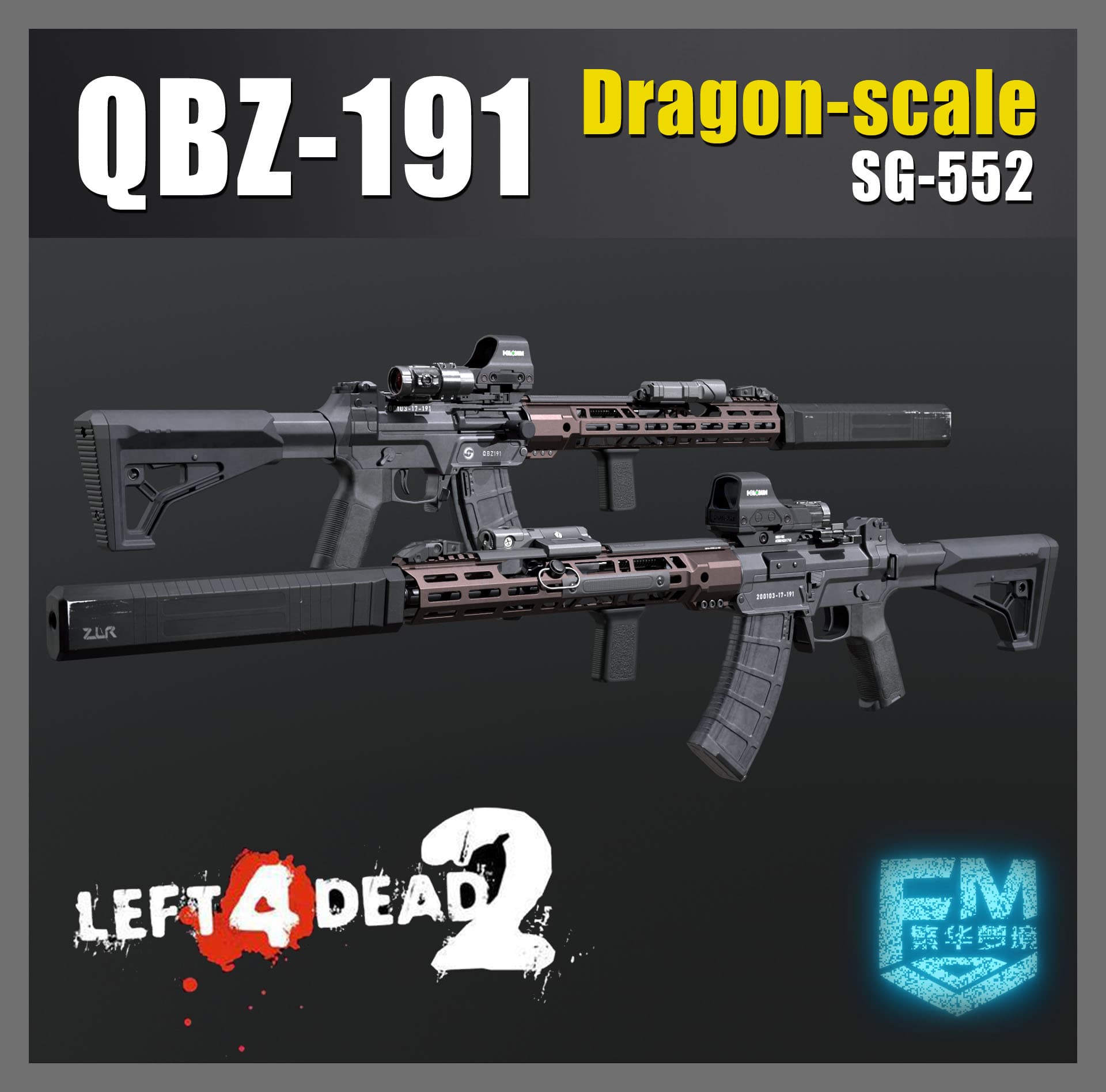 QBZ-191 Dragon Scale(SG552) — Left 4 Dead 2 Steam Workshop preview image