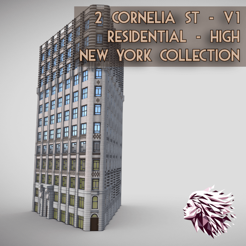 2 Cornelia Street V1 - New York by Cucaracha — Cities: Skylines Workshop preview