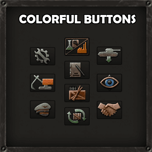 Colorful Buttons — Hearts of Iron IV Steam Workshop preview image