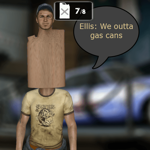 Suspiciously gas can shaped Ellis: — Left 4 Dead 2 Steam Workshop preview image