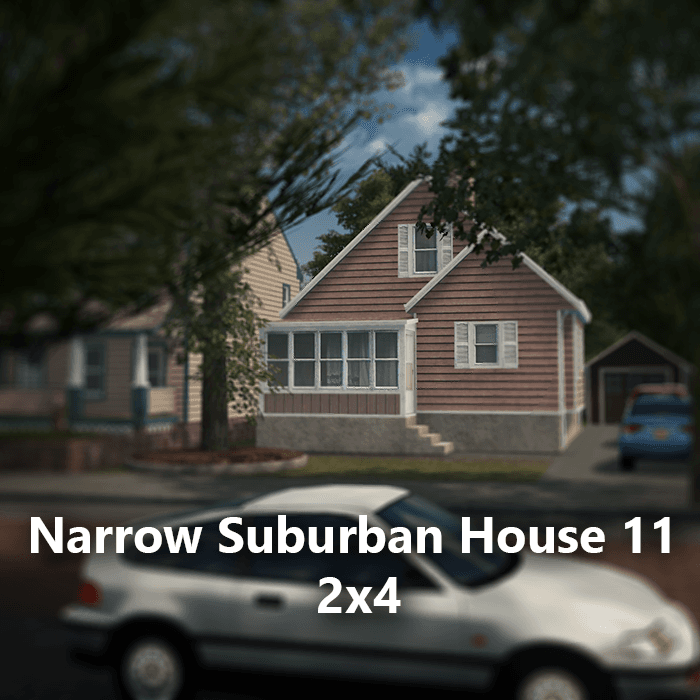 Narrow Suburban House 11 2x4 — Cities: Skylines Steam Workshop preview image