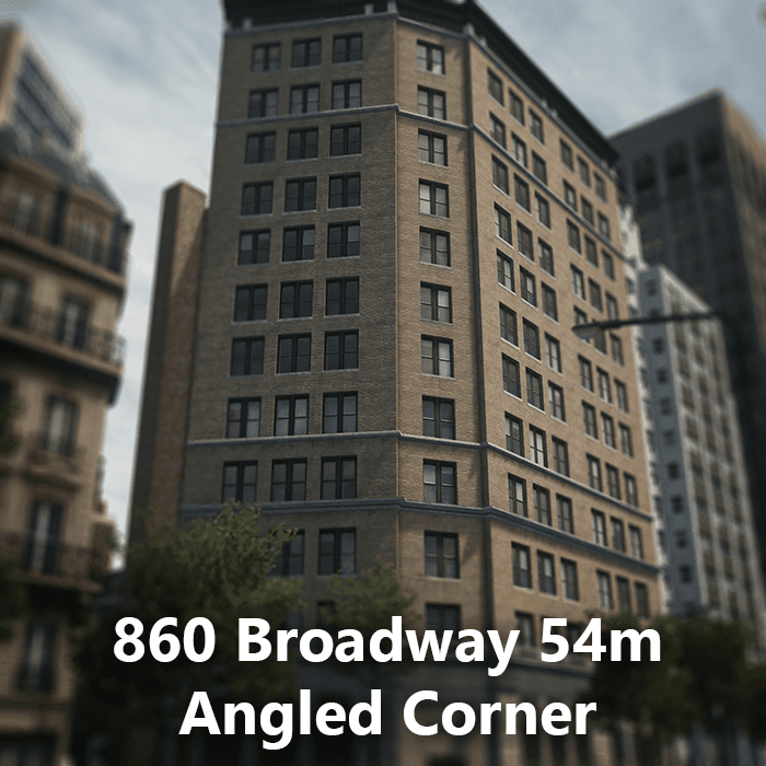 860 Broadway 54m Angled Corner — Cities: Skylines Steam Workshop preview image
