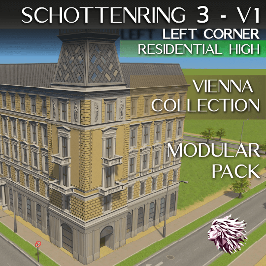 Schottenring  3 V1 Corner L — Cities: Skylines Steam Workshop preview image