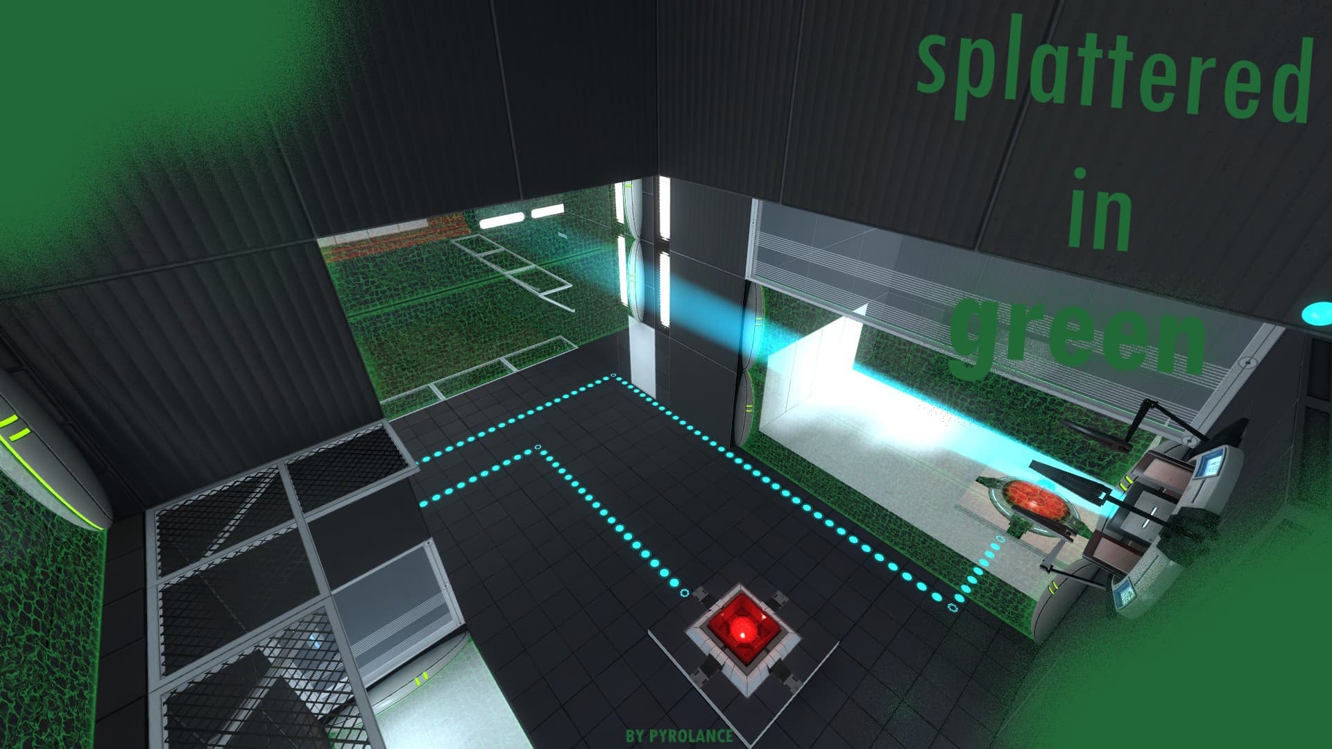 Splattered In Green — Portal 2 Workshop preview