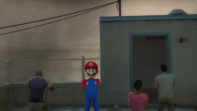 nsmbwii mario render doodle over ellis — Left 4 Dead 2 Steam Workshop preview image