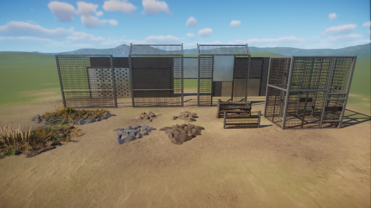 Backstage fence/items — Planet Zoo Steam Workshop preview image