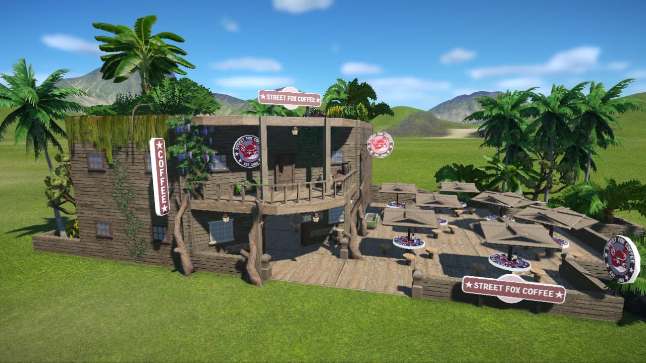 Street Fox Coffee - Restaurant - by FELIDAE — Planet Coaster Steam Workshop preview image