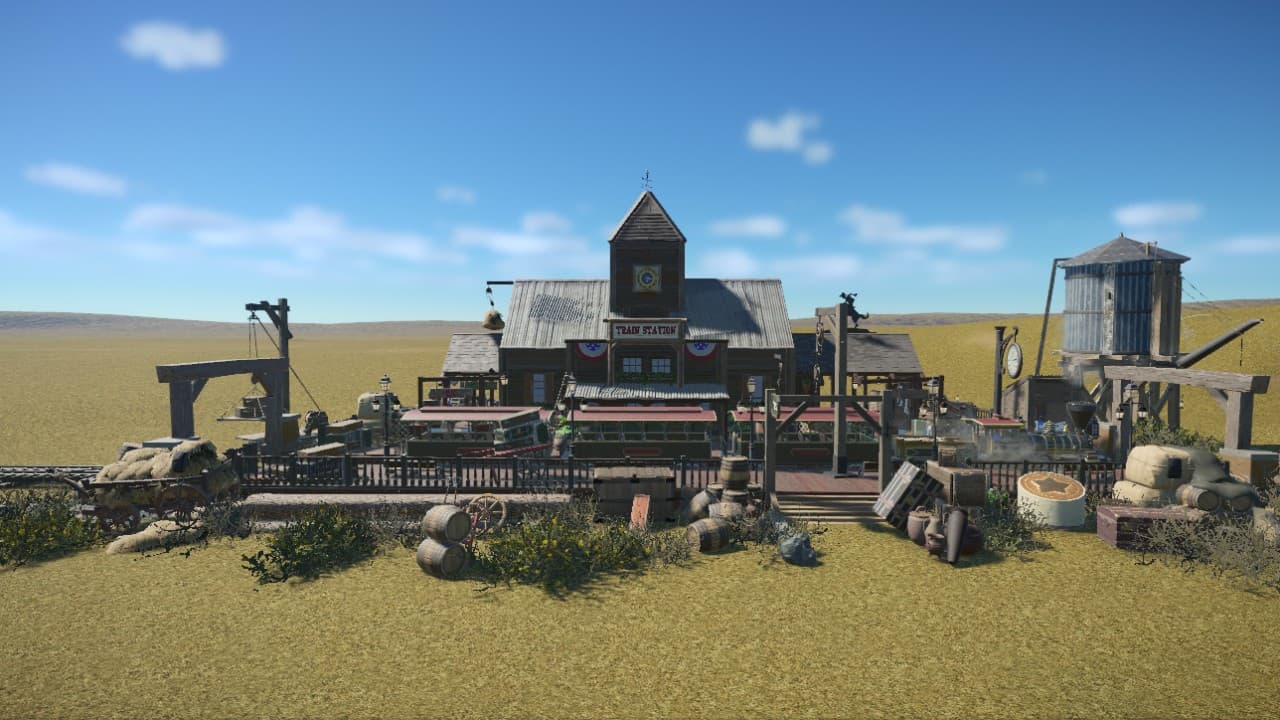 Farhill Train Station (Western Train Station) — Planet Coaster Steam Workshop preview image