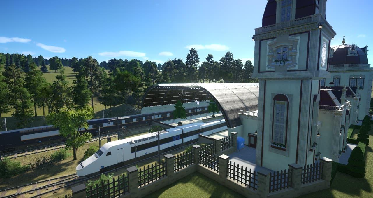 SpuRge - High Speed Trainstation — Planet Coaster Steam Workshop preview image