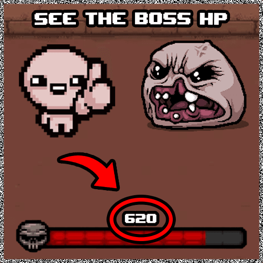 (Better) HP Over Bossbar [REP+] — The Binding of Isaac: Rebirth Steam Workshop preview image