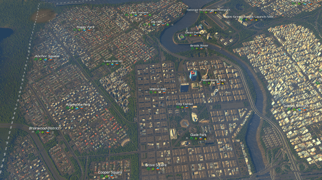 (Vanilla) Alder City | 179k | No Paid DLCs | No Mods | Realistic Railway/Road Angles and Slopes — Cities: Skylines Steam Workshop preview image