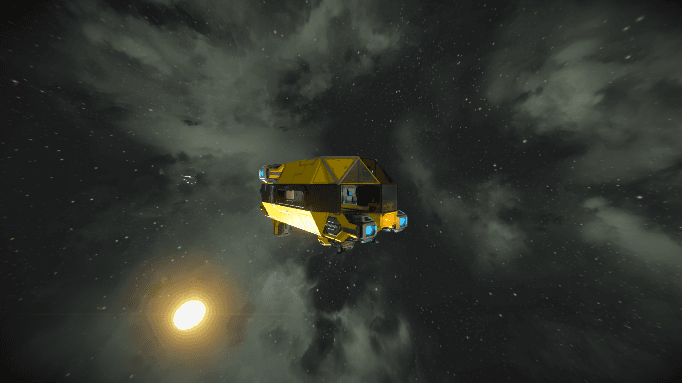 yellow ship small V2 — Space Engineers Steam Workshop preview image
