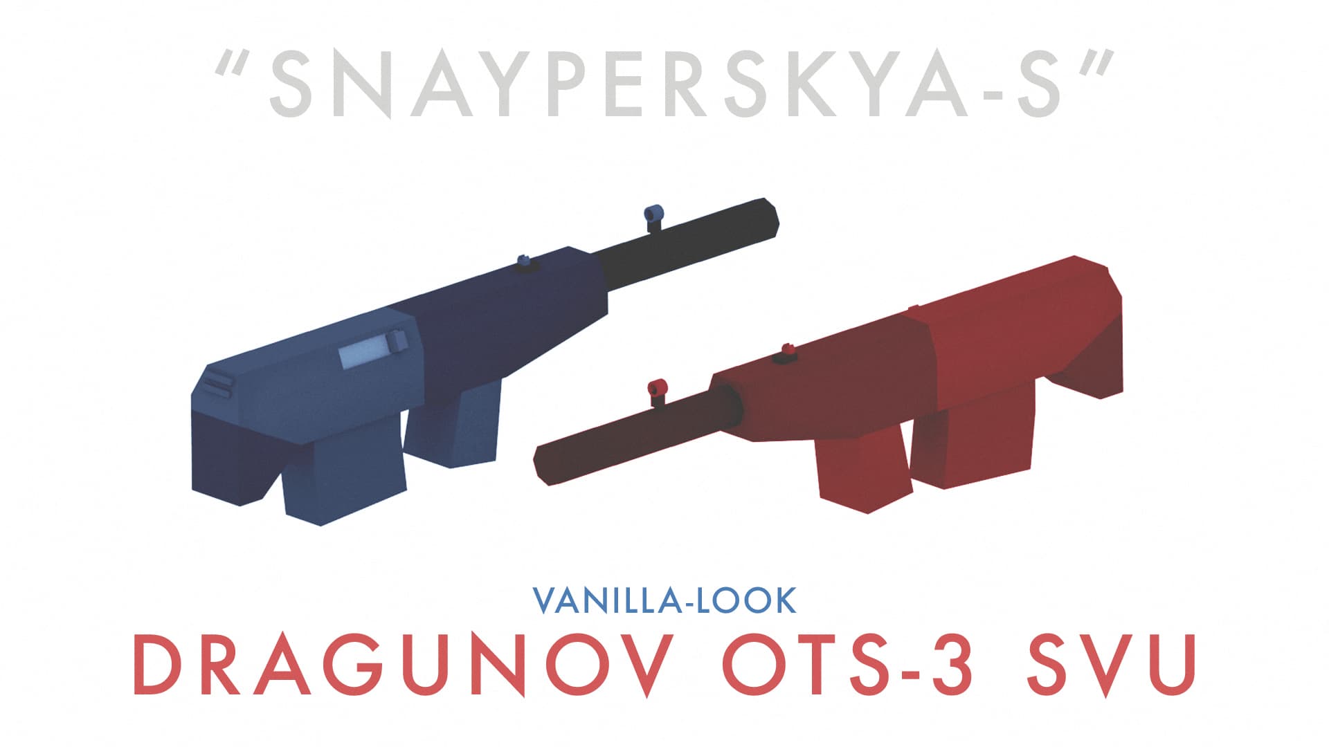 "Snayperskya-S" Dragunov SVU — Unturned Workshop preview