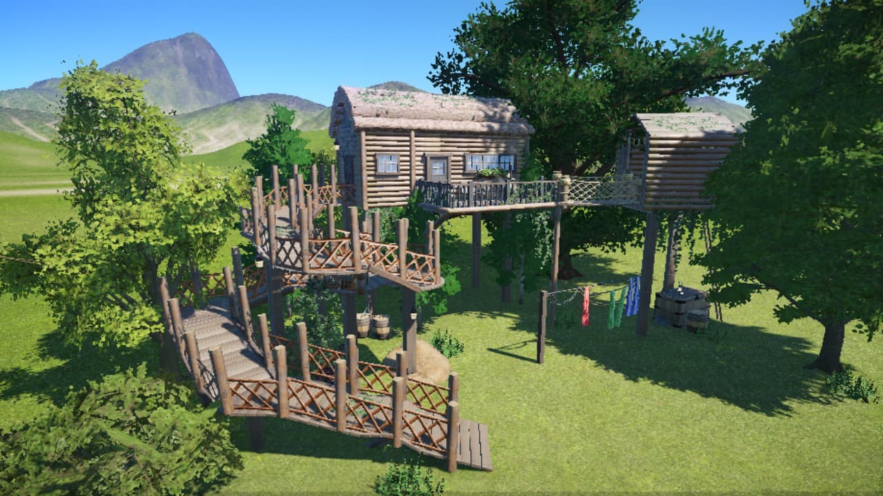 Log Cabin Treehouse — Planet Coaster Steam Workshop preview image
