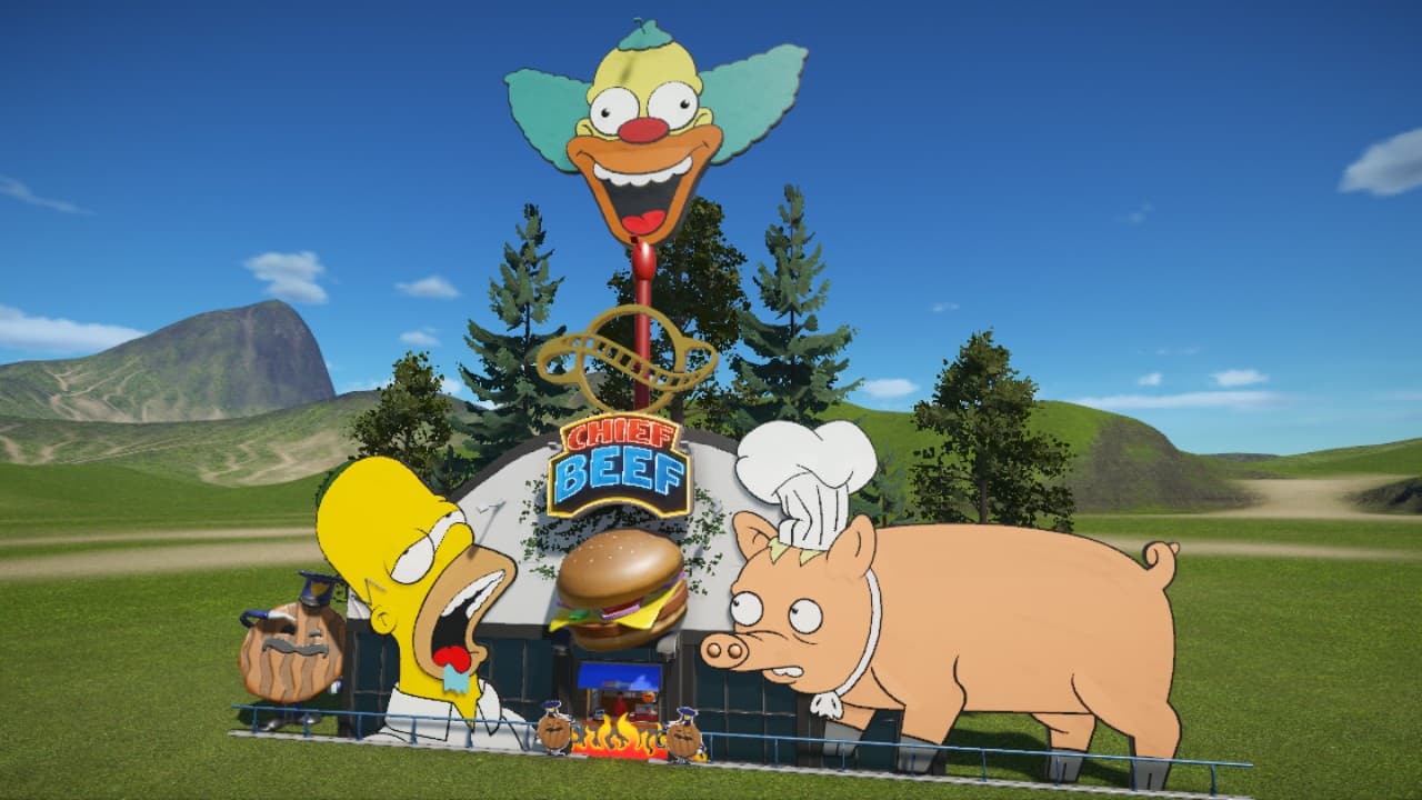 Homer and the Spiderpig — Planet Coaster Steam Workshop preview image